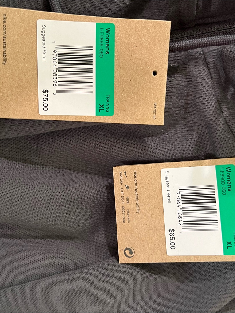 NWT-Nike charcoal Dri-FIT Full-Zip Hoodie & Joggers Set - Picture 7 of 14